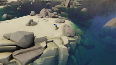Lonely Mountains: Downhill - Eldfjall Island — скриншот 1