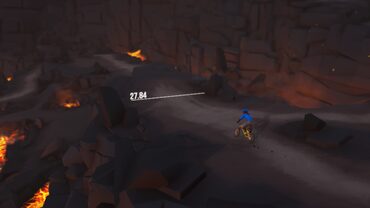 Lonely Mountains: Downhill - Eldfjall Island — скриншот 2