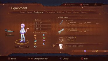 Super Neptunia RPG - Animal Ears & Tail Set — скриншот 1
